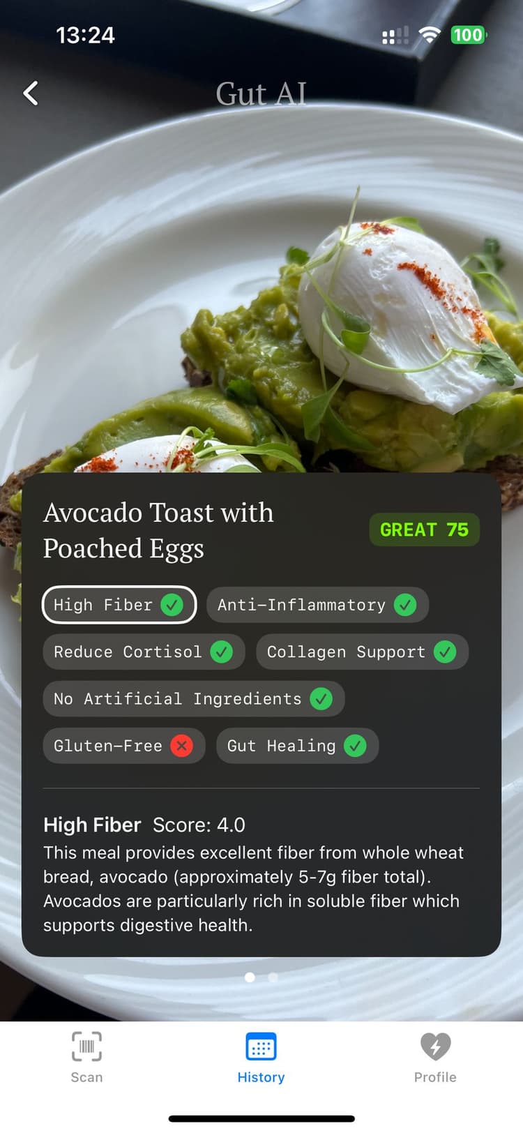 Gut AI Food Analysis